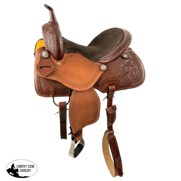 15" Barrel style western saddle