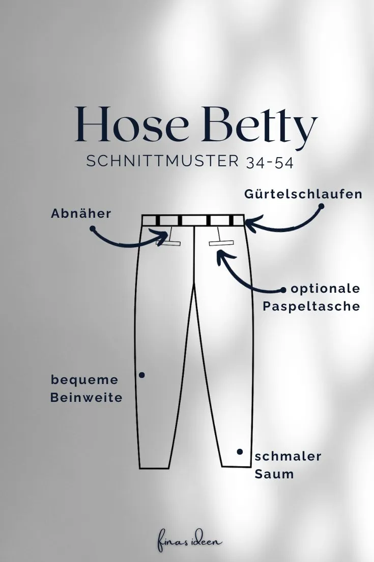 Betty - Hose im Carrot Style (Papierschnittmuster)