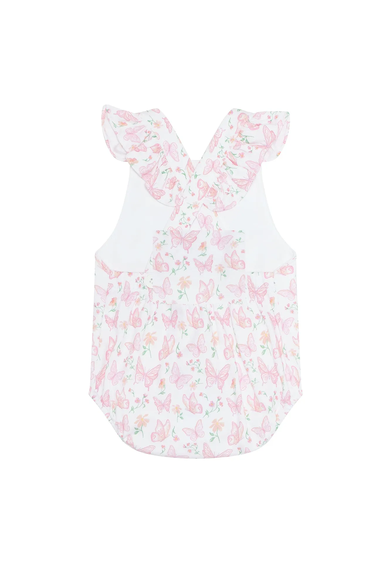 Butterflies Print Ruffle Bubble