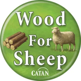 Button - Wood For Sheep