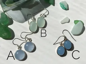 Chalcedony Akoni Earrings Mix