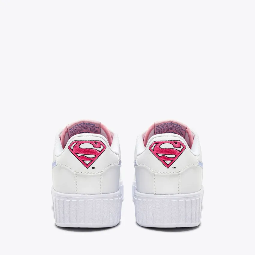 DIADORA SNEAKERS GAME STEP P PS SUPERGIRL BIANCO-VIOLA