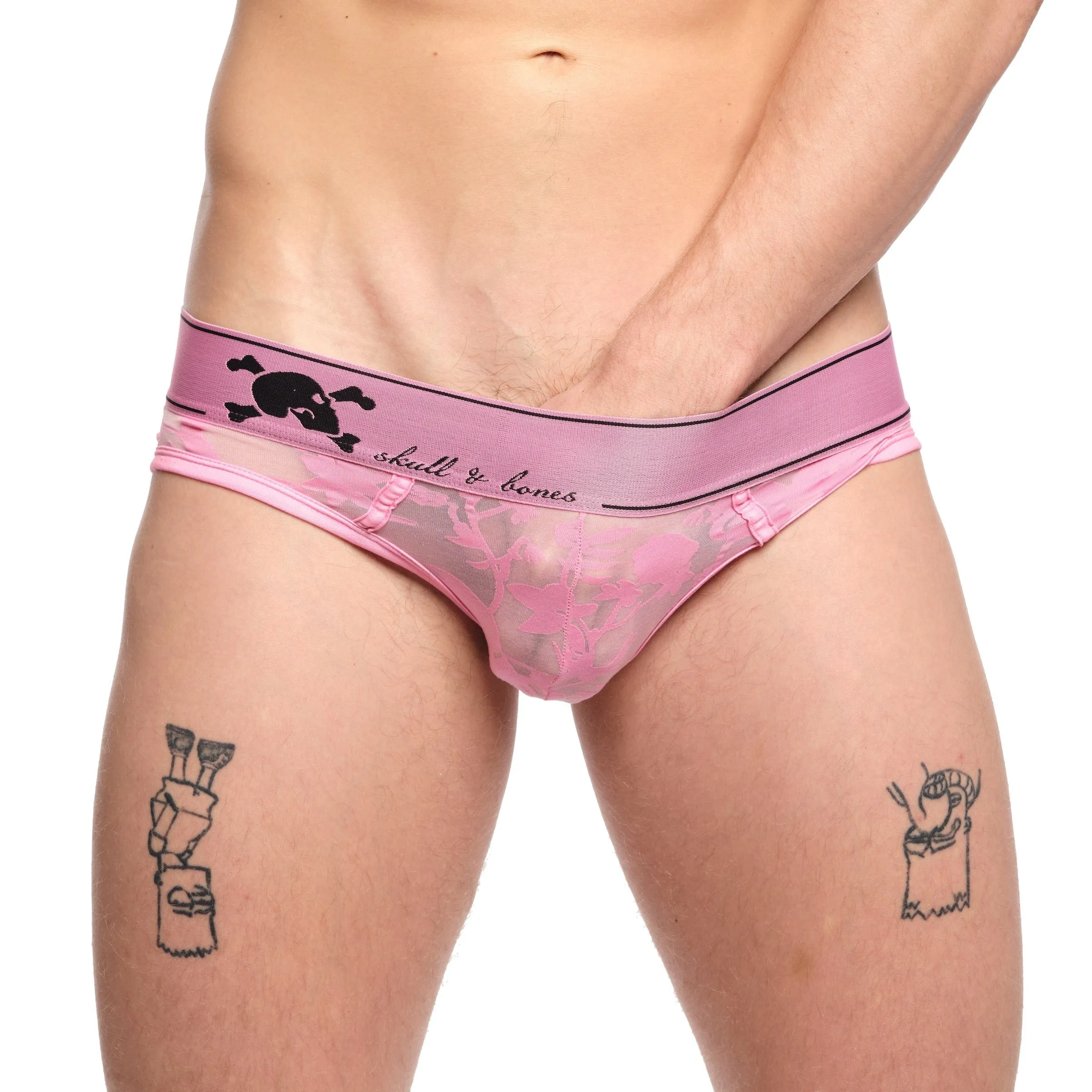 Dutch Floral Burnout Brief Pink