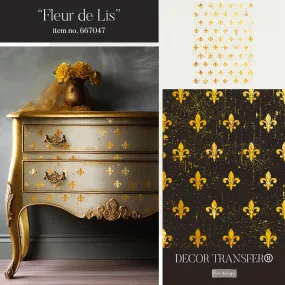 Fleur De Lis - Gold Foil - Redesign Decor Transfer