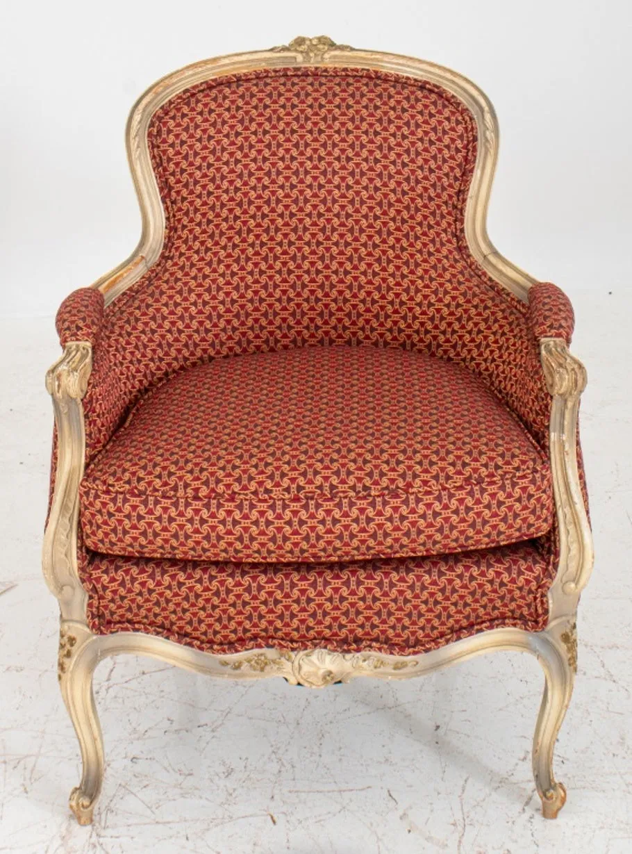 Louis XV Style Upholstered  Armchair