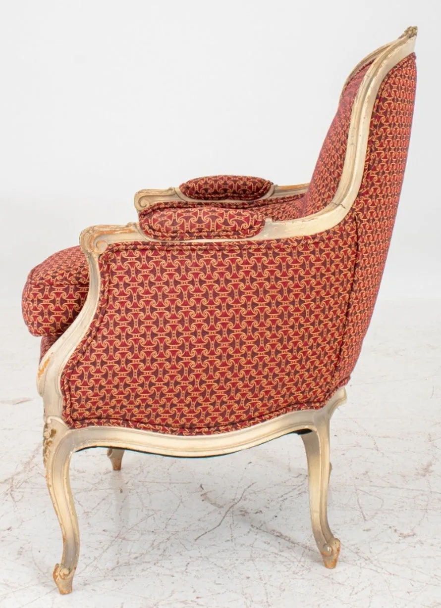 Louis XV Style Upholstered  Armchair