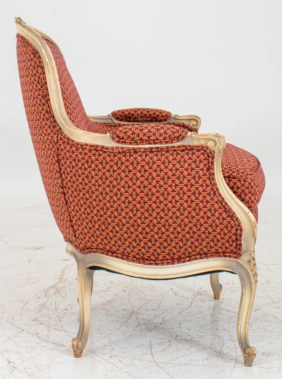 Louis XV Style Upholstered  Armchair