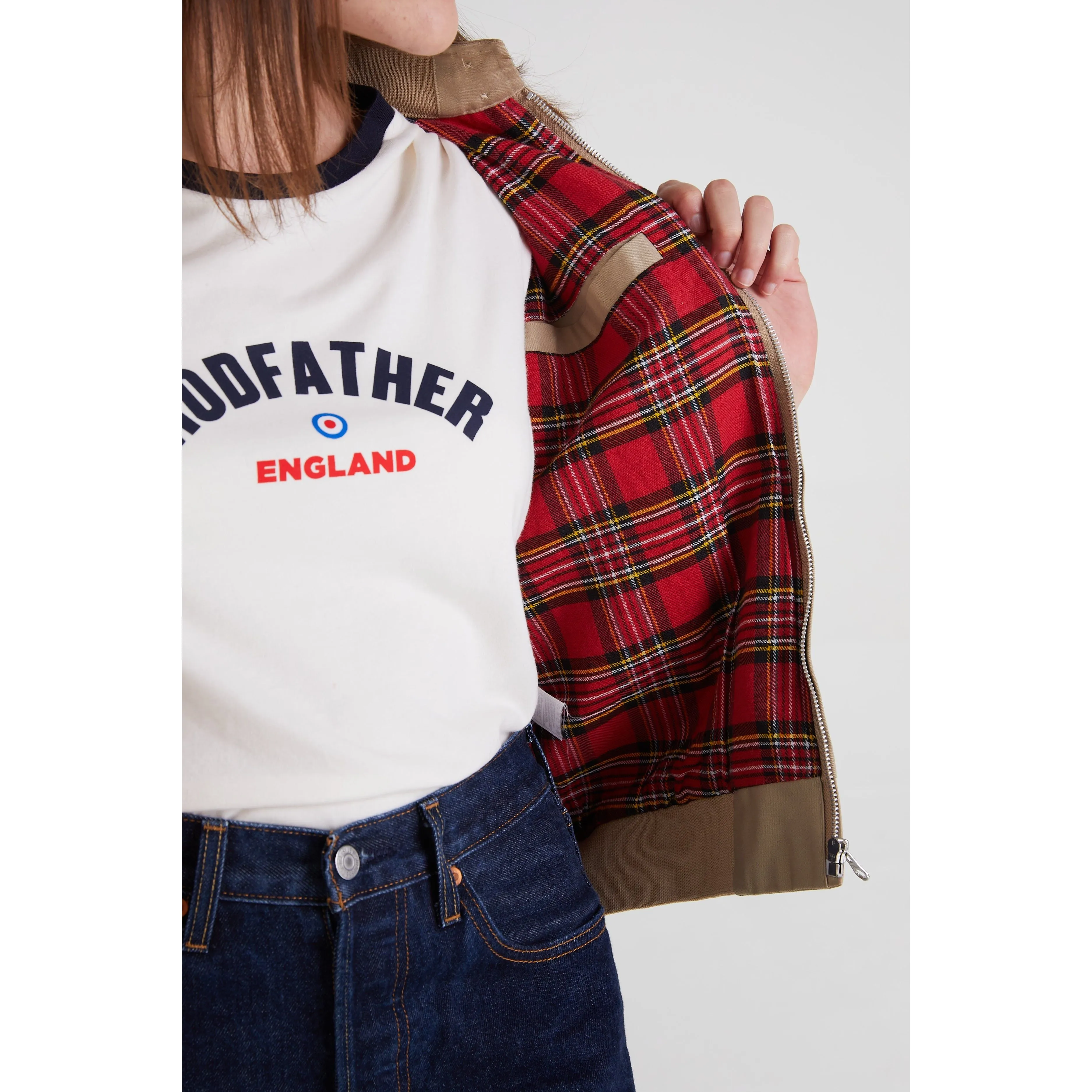 Modfather Clothing - Women's Stone - Harrington jacket