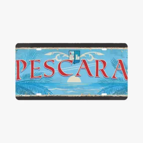 Pescara License Plate Italian Style