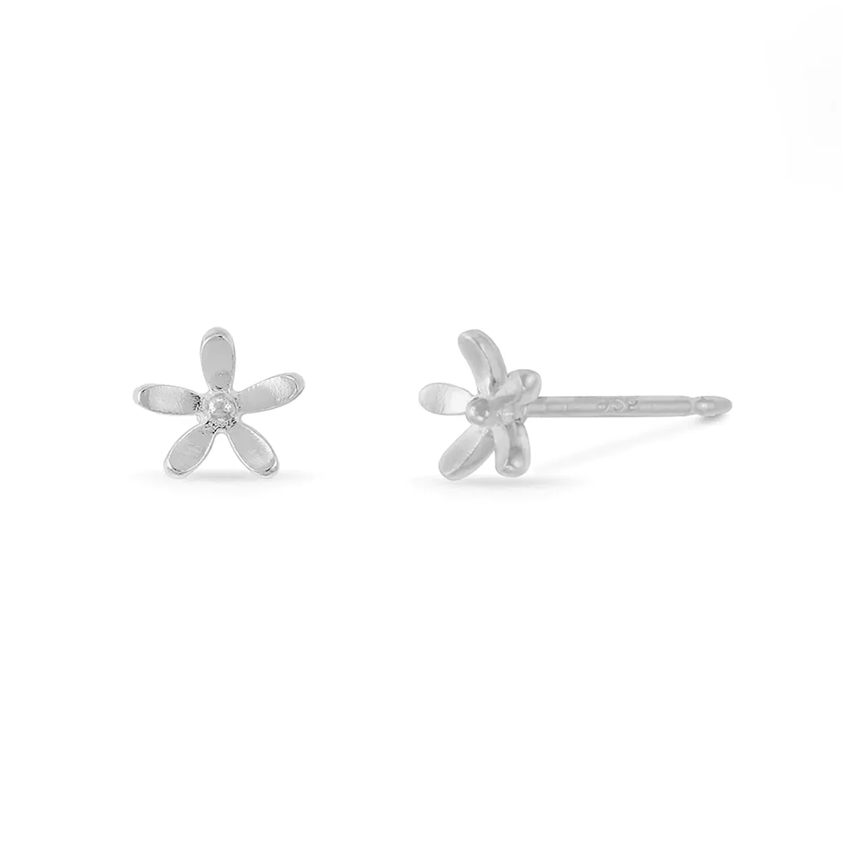 Silver Daisy Studs