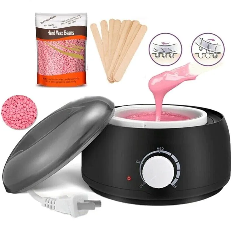 SMAXPro™ Wax Warmer Heater Pot: Hair Removal, Depilatory Home Waxing Kit, Supplies/Beans