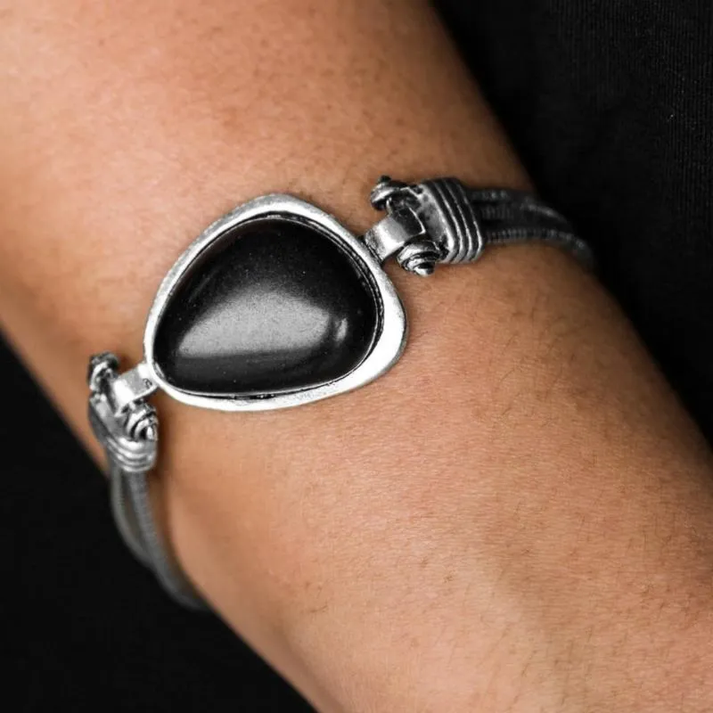 Stone Art Black Stone Bracelet