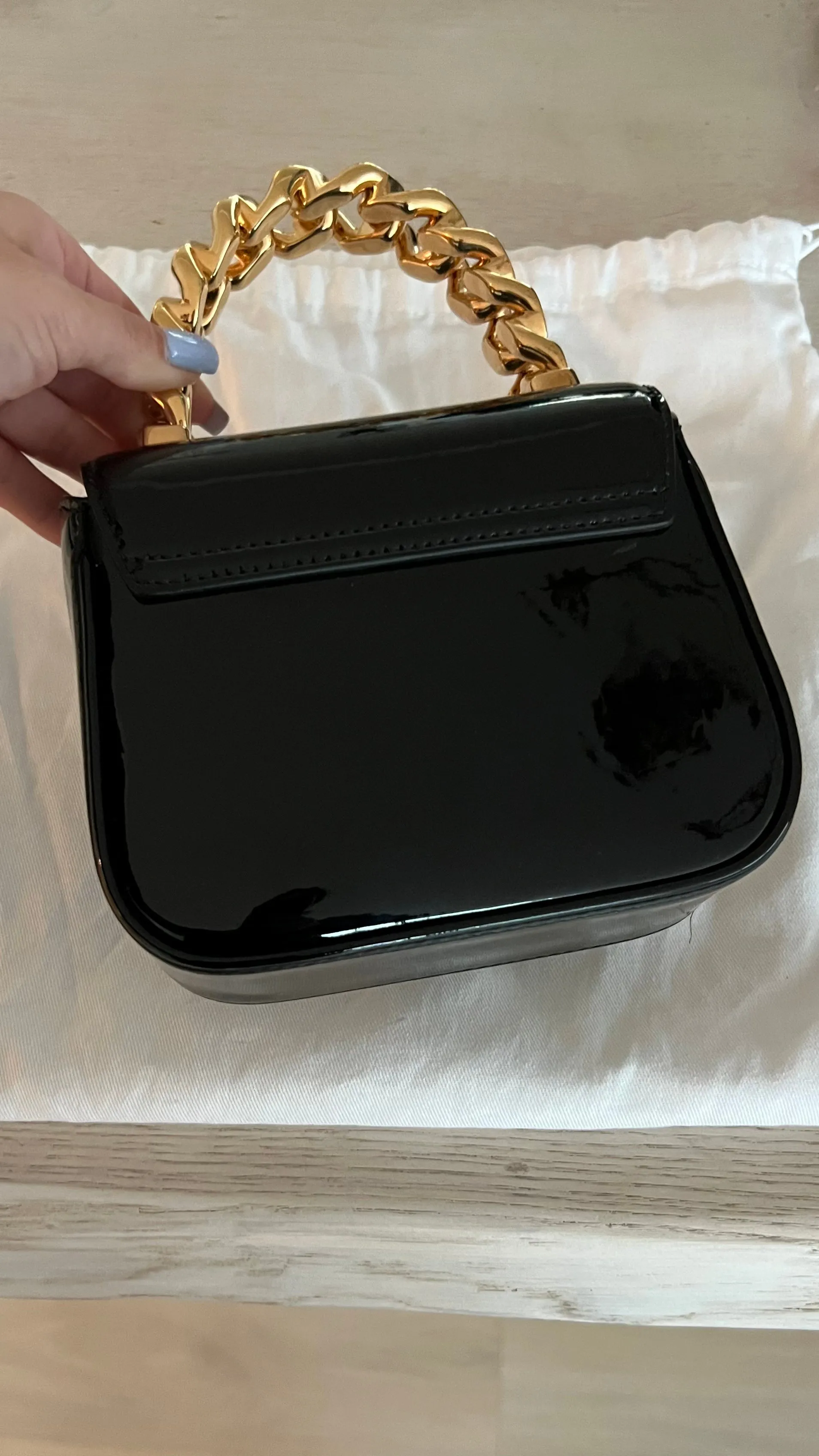 Versace La Medusa Patent Mini Bag