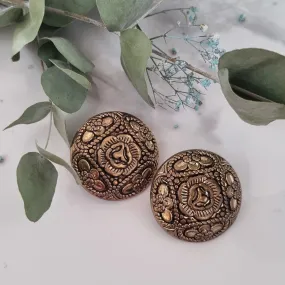 Vintage earrings - Antique bronze