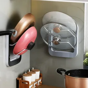 Wall-mounted 2-layer Pot Lid Holder Rack